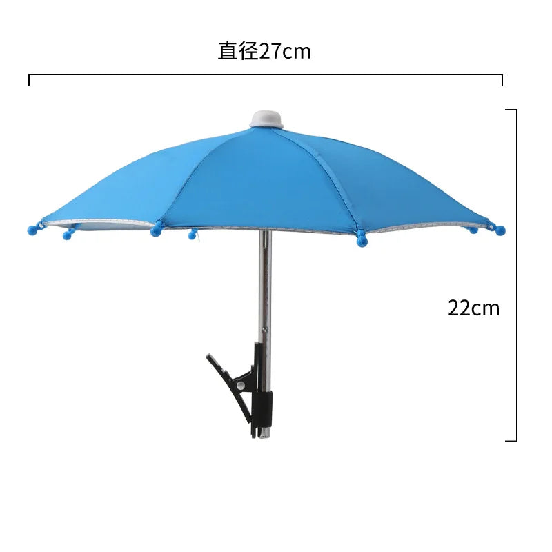 Handy Sonnenschutz Schirm Mini mit Clip Outdoor Strand Video Auto Halterung