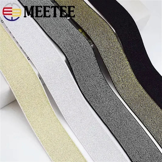 Glitzerndes elastisches Band fuer naehzubehoer und DIY Projekte