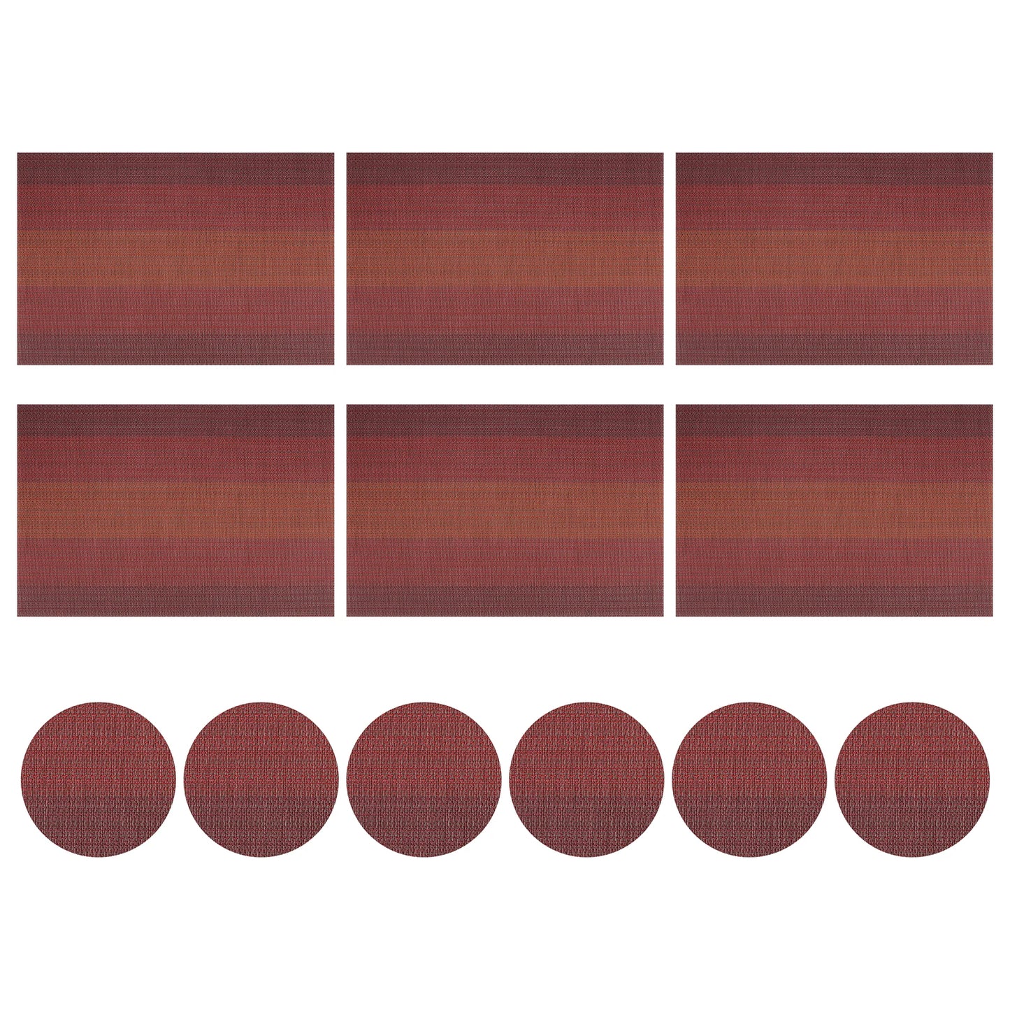 Modernes Tischset Set mit Untersetzern – Rutschfest & Leicht zu Reinigen