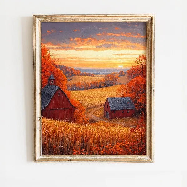 Stilvolles Leinwandbild Herbstliche Natur für Ihr Zuhause