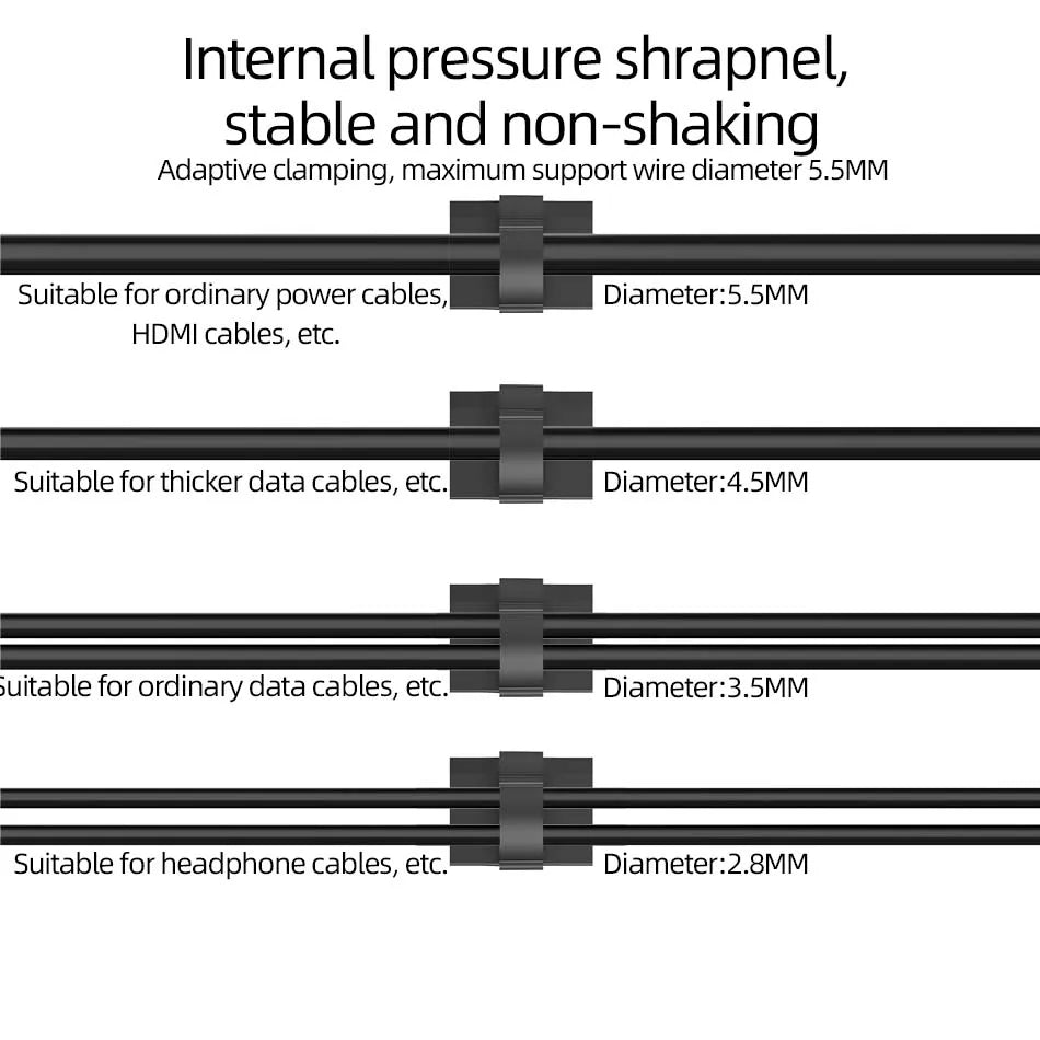 Kabel Organizer Clips 30 Stück Kabelhalter Kabelmanagement Set