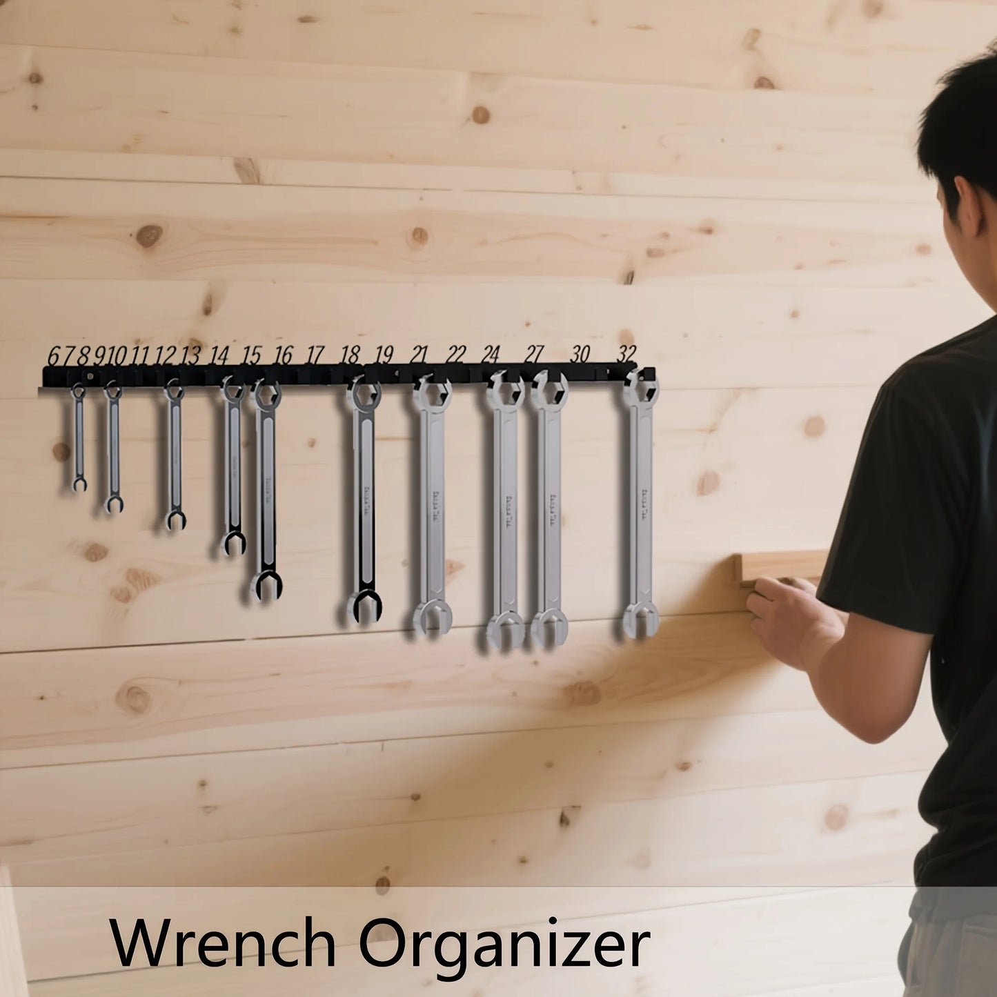 Robuster wandmontierter Schrauben Organizer aus Metall