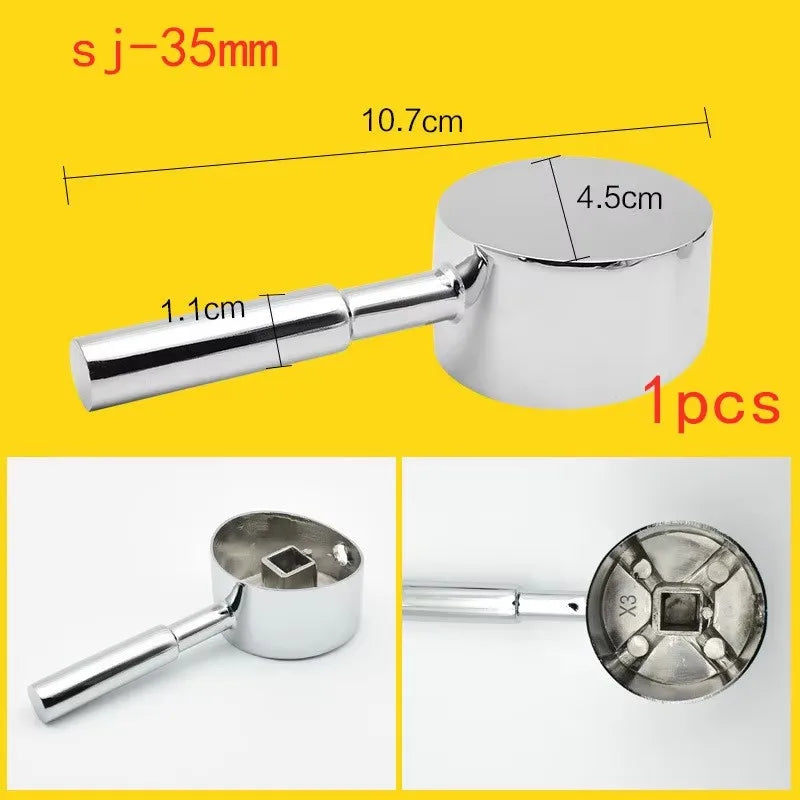 Ersatz Wasserhahn Griff Metall Zinklegierung Heiß Kalt Schalter