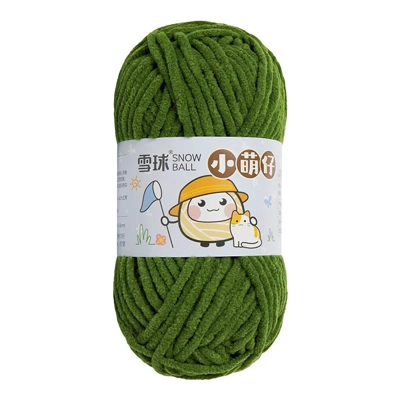 Weiches dickes Chenille Strickgarn 50g für DIY Schal Mütze Pullover