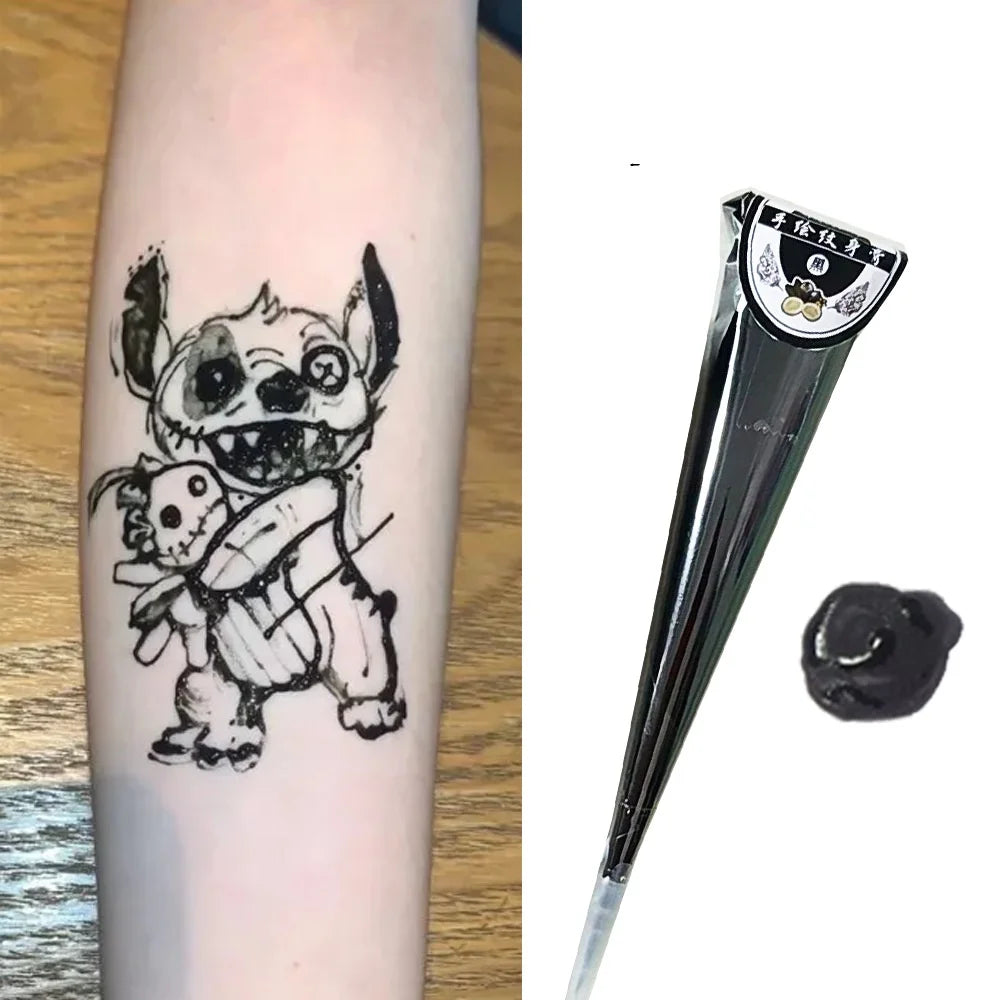 Indische Henna Creme Temporäre Tattoo Paste Semi-permanente Farbe