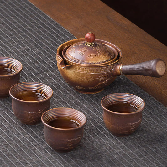 Keramik Teekanne mit 360 Grad Drehung und 160ml Fassungsvermögen