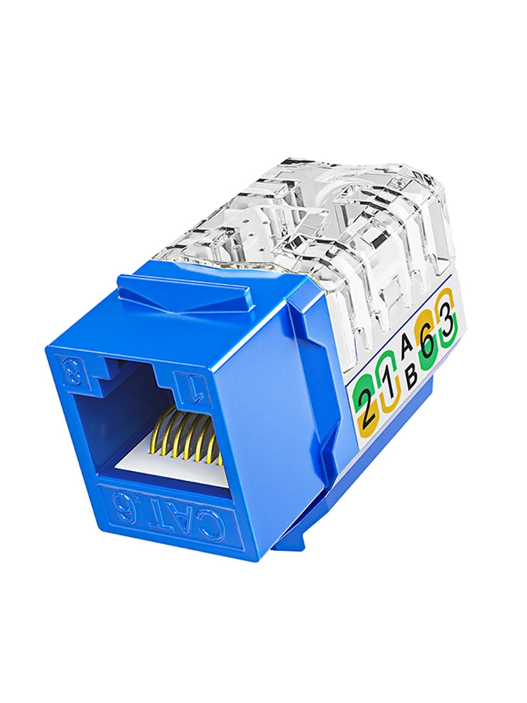 RJ45 Cat6 Keystone Buchsen 90 Grad Ethernet Punch Down Adapter Slim