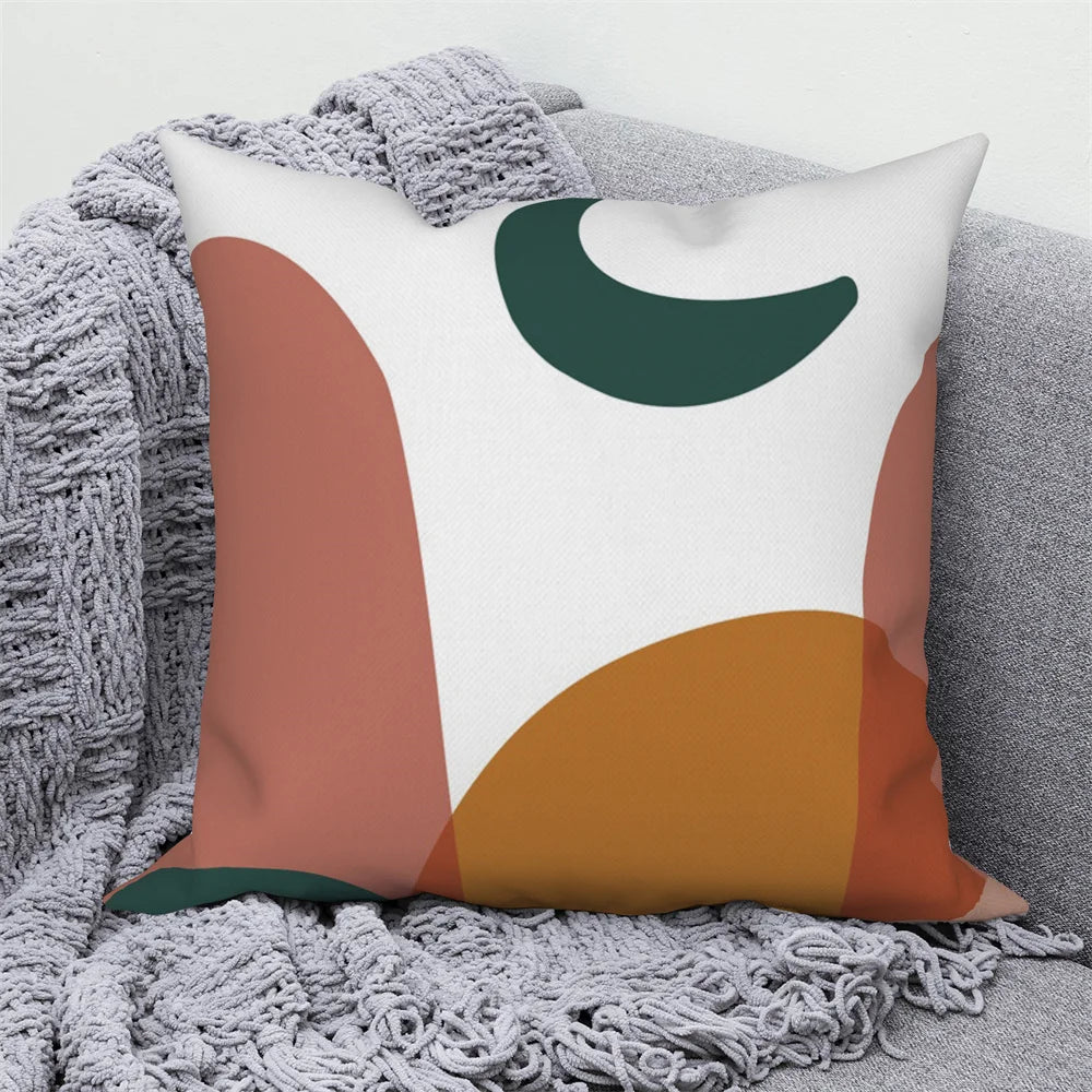 Dekorativer Kissenbezug mit abstrakten Zweigen für Zuhause und Auto