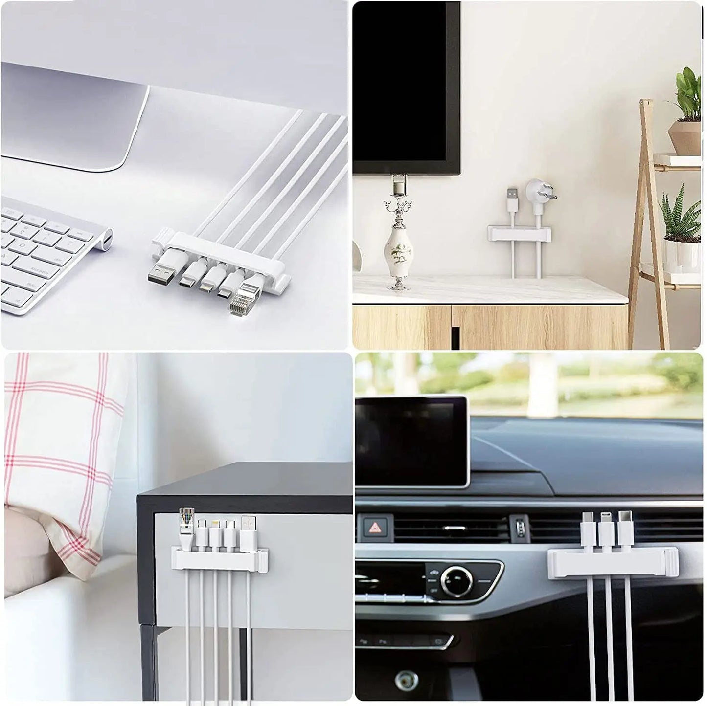 Kabel Organizer für USB Kopfhörer und Tastatur Kabelmanagement