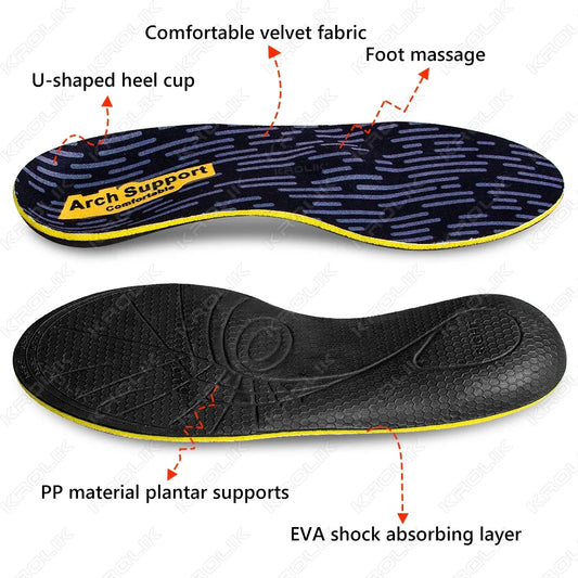 Orthopädische Sport-Einlegesohlen mit hoher Fußgewölbeunterstützung