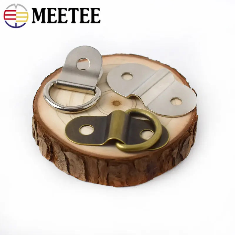 5 Stück Metall D-Ring Nieten Schnallen Clip Verschluss für Taschen DIY