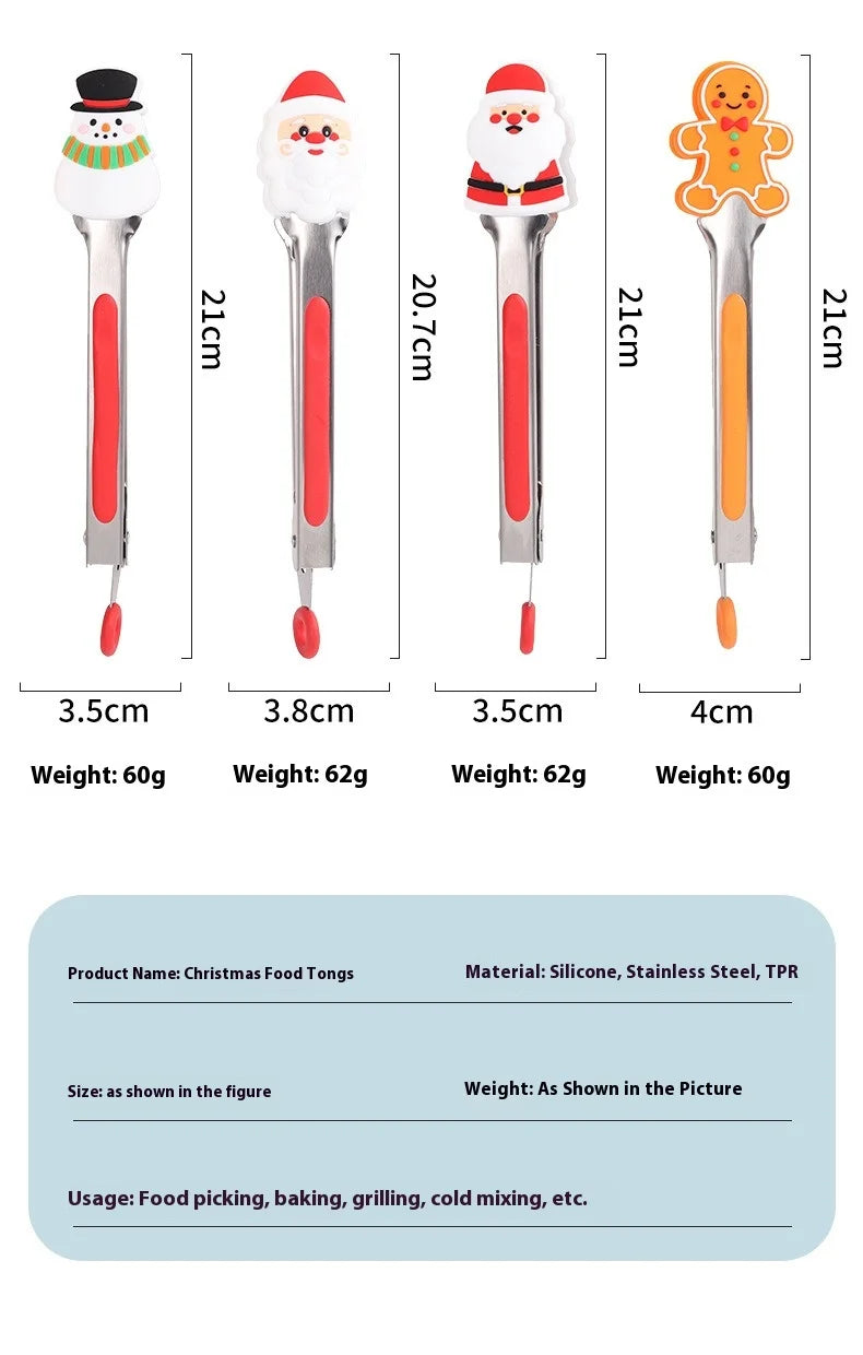 7 Zoll Edelstahl Lebensmittelklammer mit Silikon multifunktional