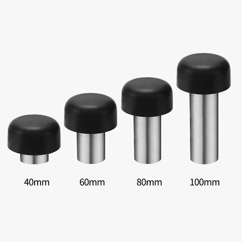 Türstopper aus Edelstahl 304 mit Gummi Bodenwandmontage verdickt