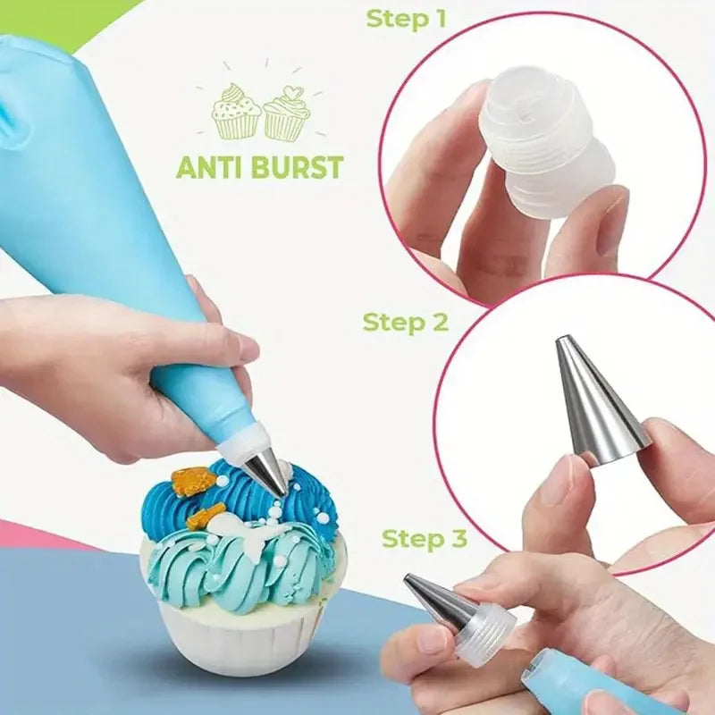 86-teiliges Kuchen Deko Set mit Drehteller für kreatives Backen