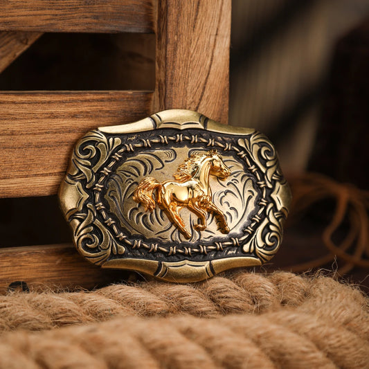 Einzigartige Western Gürtelschnalle aus Metall für besonderen Stil