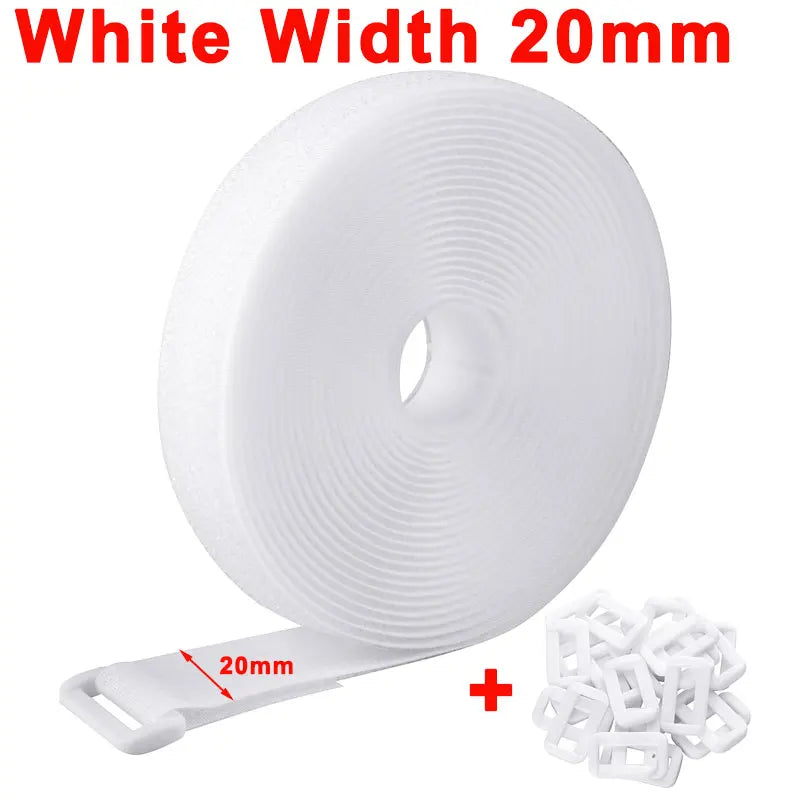Wiederverwendbare Befestigungsgurte Nylon mit Klettverschluss und Schnallen-Yabubest - Home & More