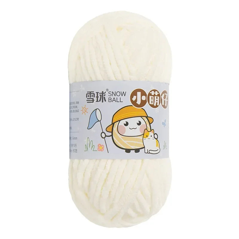 Weiches dickes Chenille Strickgarn 50g für DIY Schal Mütze Pullover