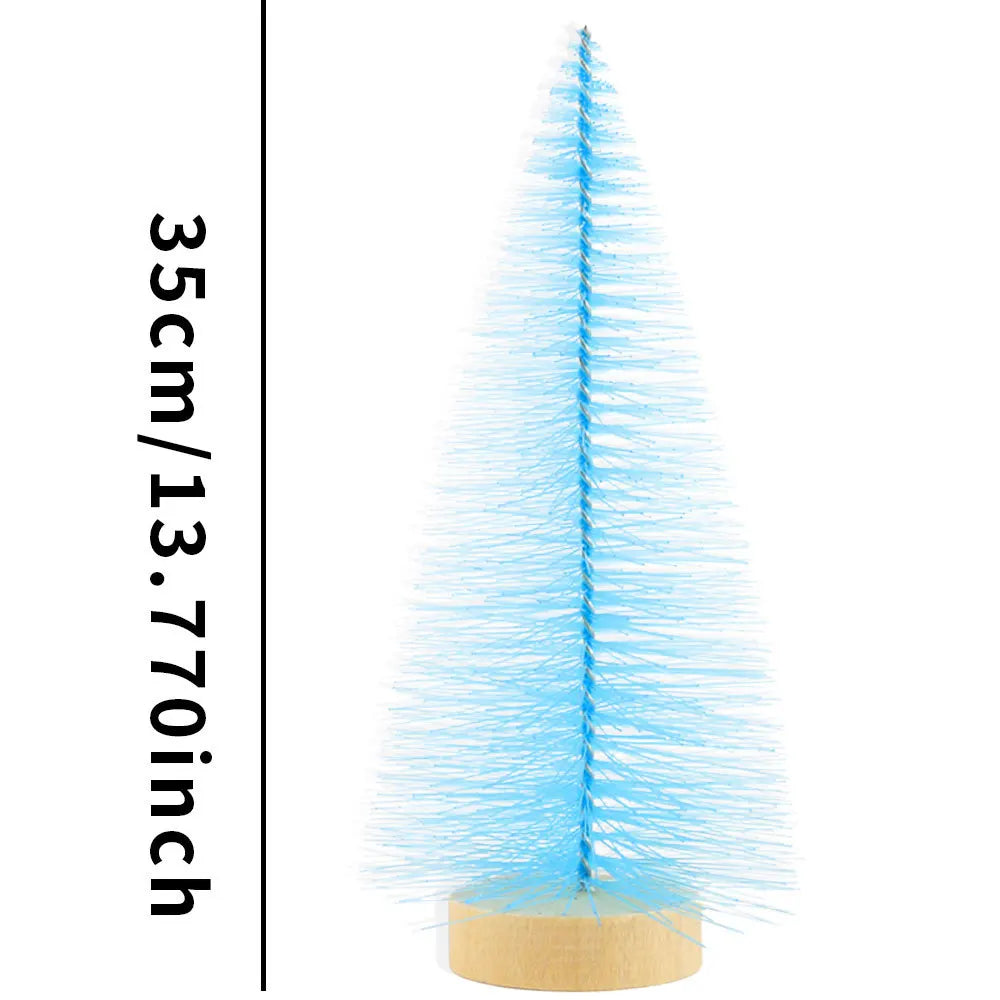 Mini-Weihnachtsbäume und Flaschenbäume für festliche Tischdekoration