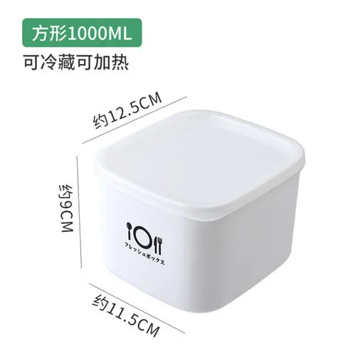 Kunststoff Frischhaltedose mit Deckel – Kühlschrank, Bento Box für Obst & Lunch