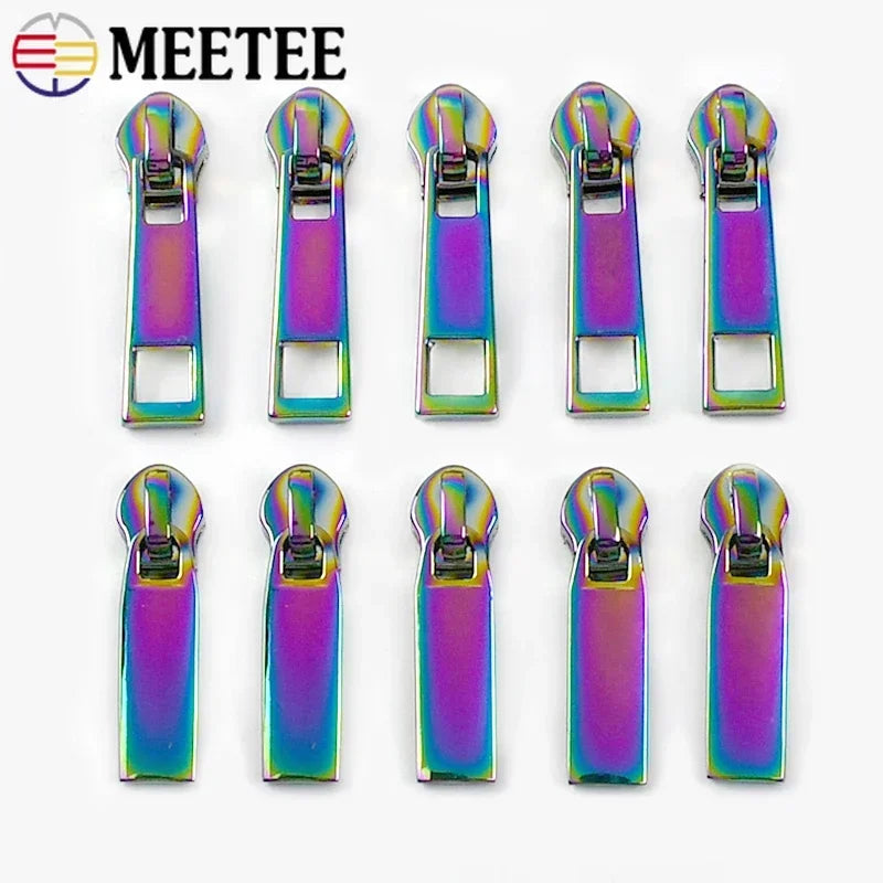 Nylon Reißverschlussband & Schieber Set 5m für Reparaturen Kleidung Taschen #5