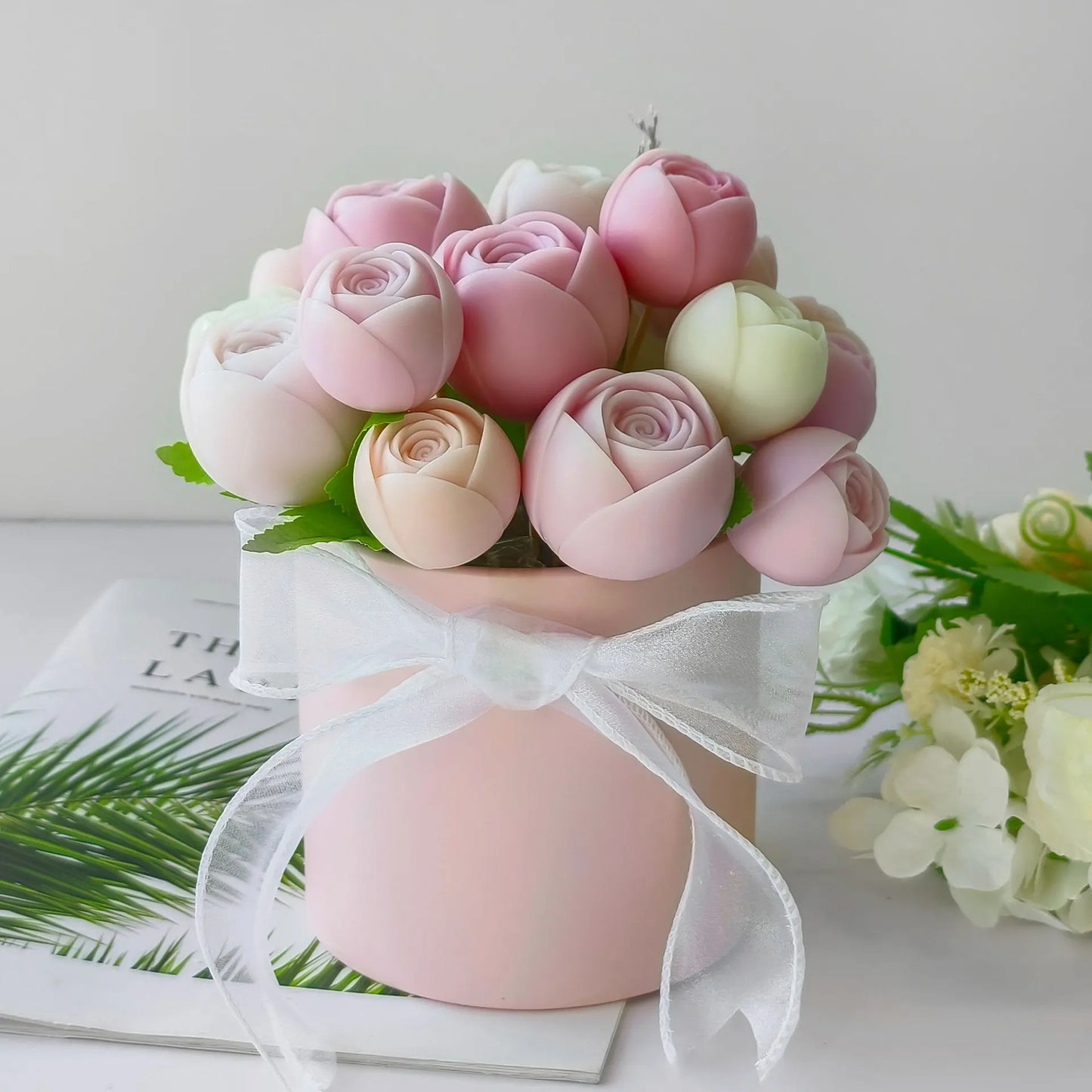 3D Rose Ball Silikonform für Kerzen, Eiswürfel, Seife und Kuchen-Yabubest - Home & More