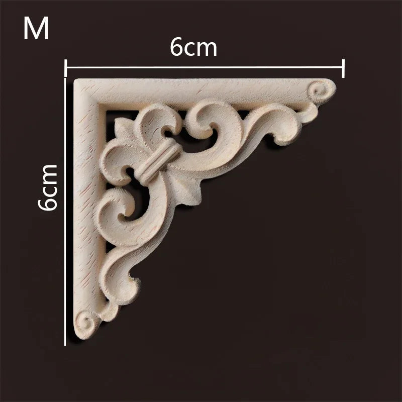 Exklusive Holz Eckverbindung Onlay Applikation für Möbel & Heimdeko
