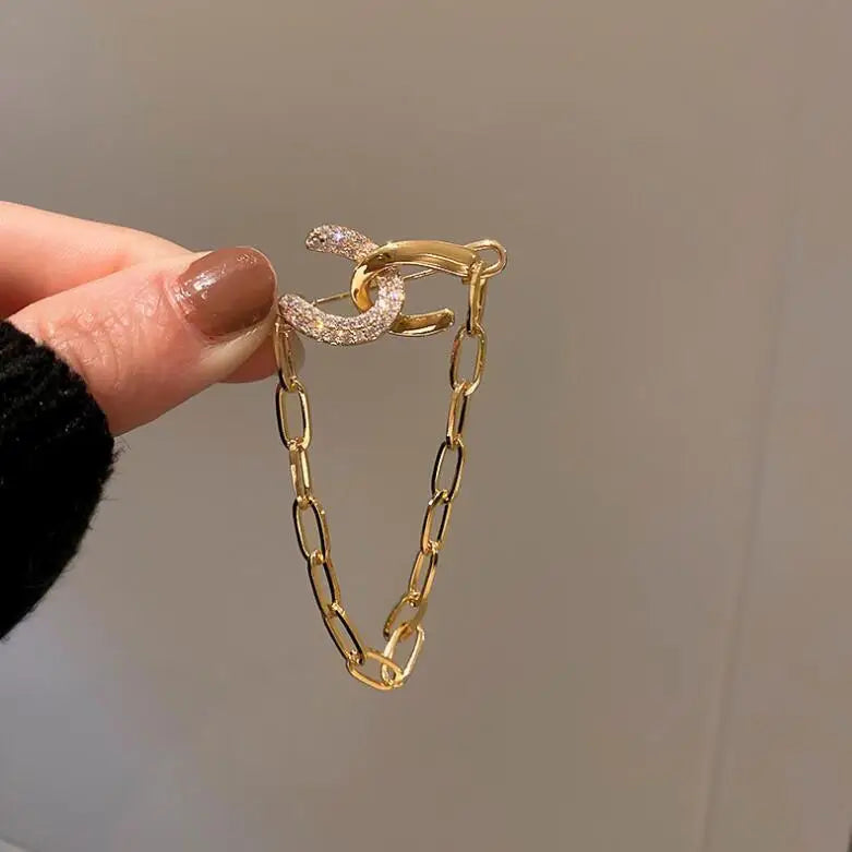 Elegante Strass Brosche für Damen Königin Krone Design Büro Party