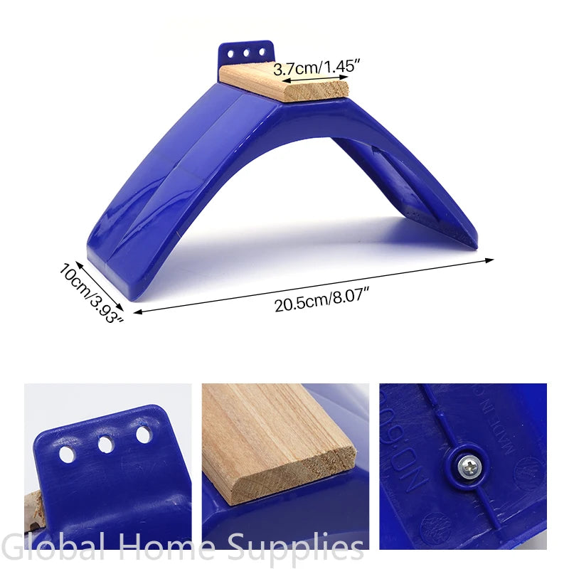 5-teiliges Tauben- und Vogelschutz-Set mit Holzauflage und Kunststoffständer