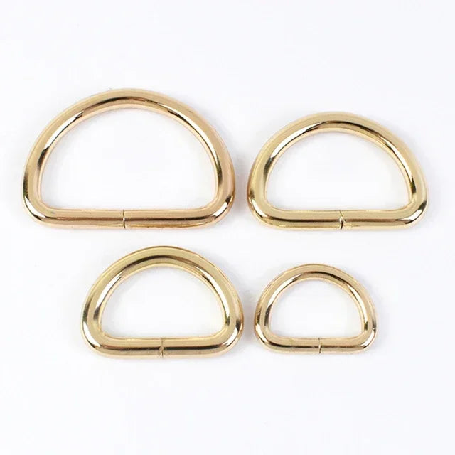 10 Stück Metall D-Ring Schnallen 13-50mm für Riemen und Taschen
