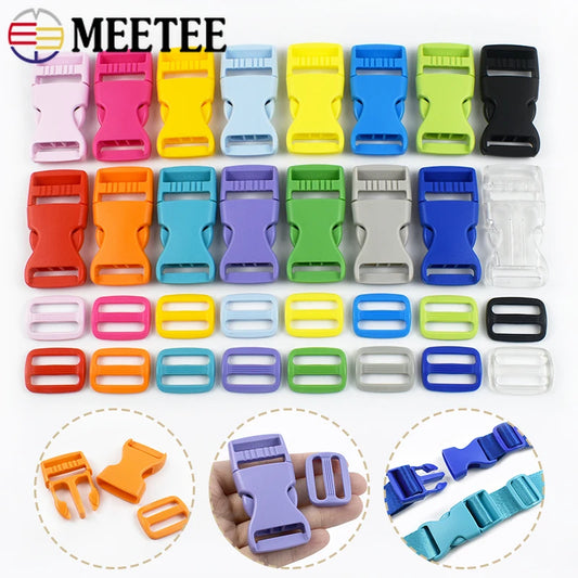 Kunststoff Release Schnallen Set 15-25mm für Rucksack, Gürtel, DIY