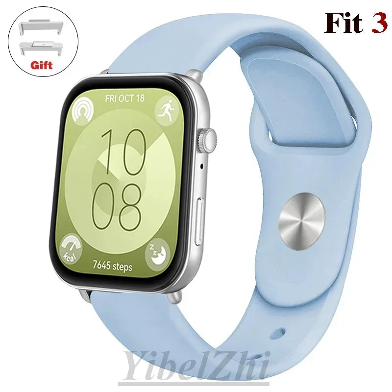 Wasserdichtes Silikonband in diversen Farben – perfekt für Huawei Watch FIT 3 - FIT 2