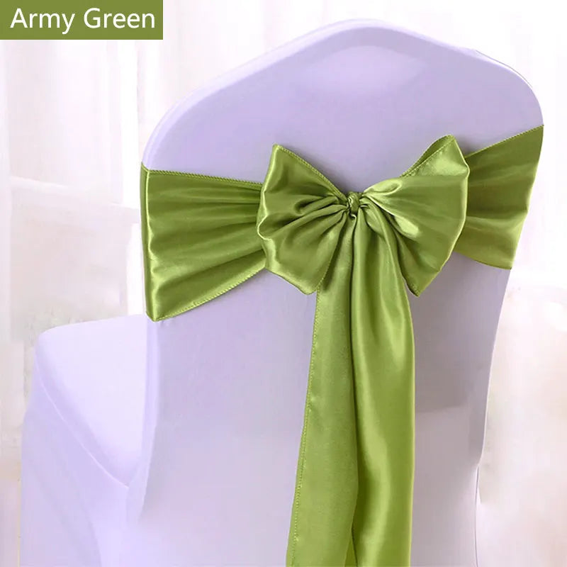 Satin Stuhlschärpen für Hochzeiten und Events 50 Stück