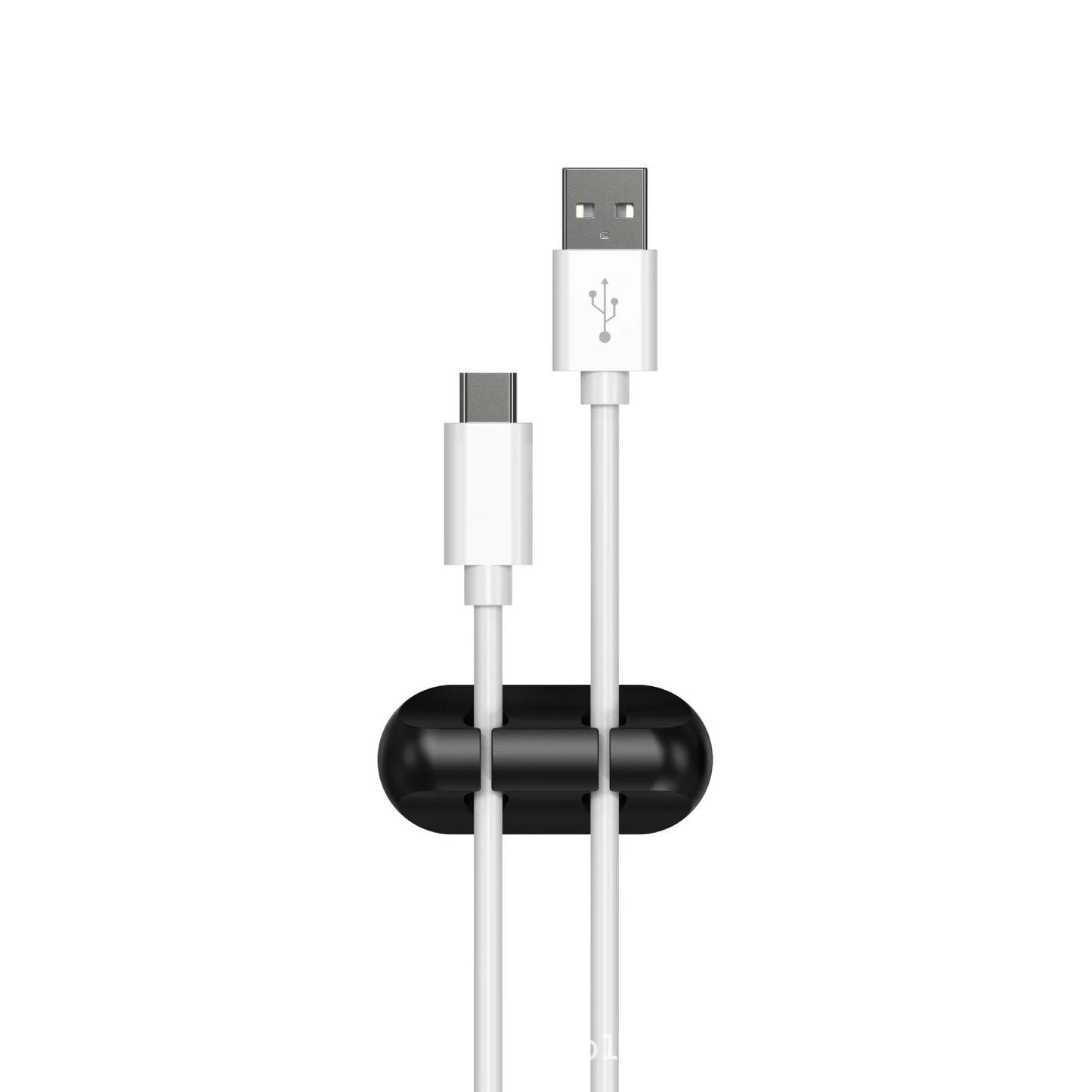 3er-Pack selbstklebende Silikon Kabelclips für USB und Desktop Kabel