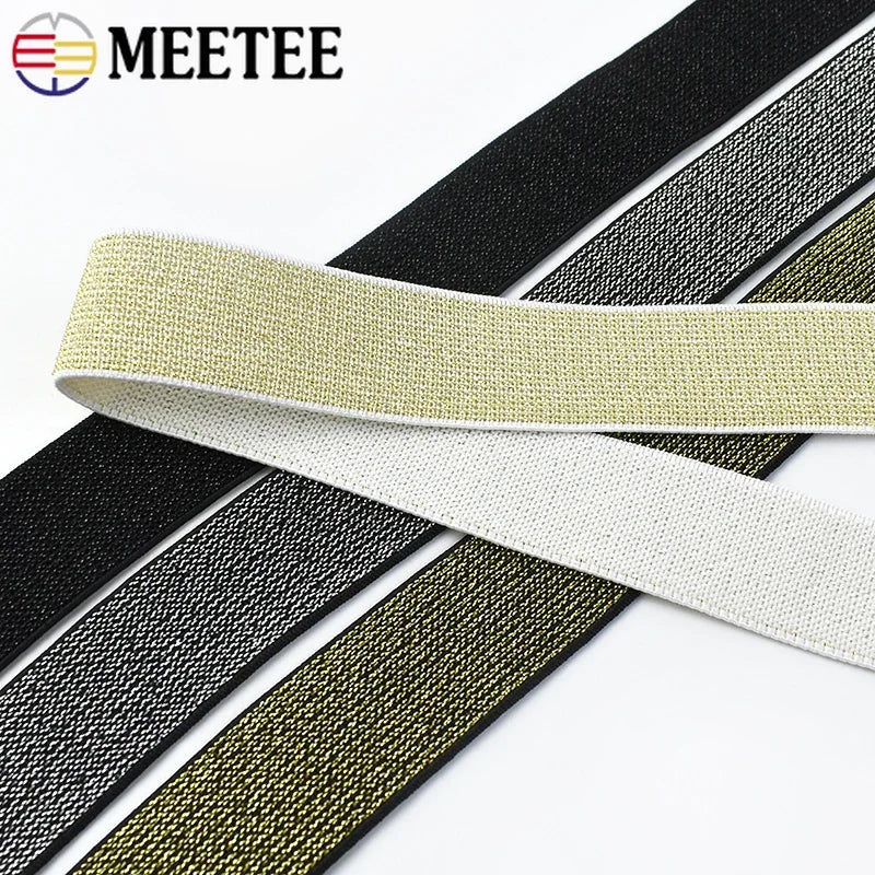 Glitzerndes elastisches Band fuer naehzubehoer und DIY Projekte