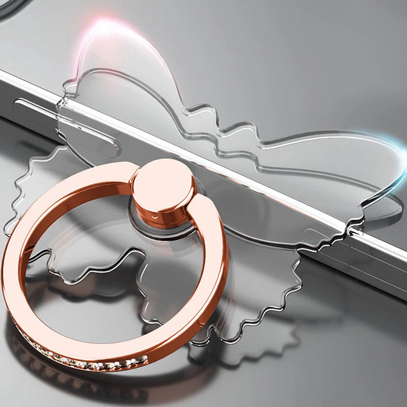 Transparenter Handy Ringhalter Ständer 360 Grad Fingergriff für Hüllen
