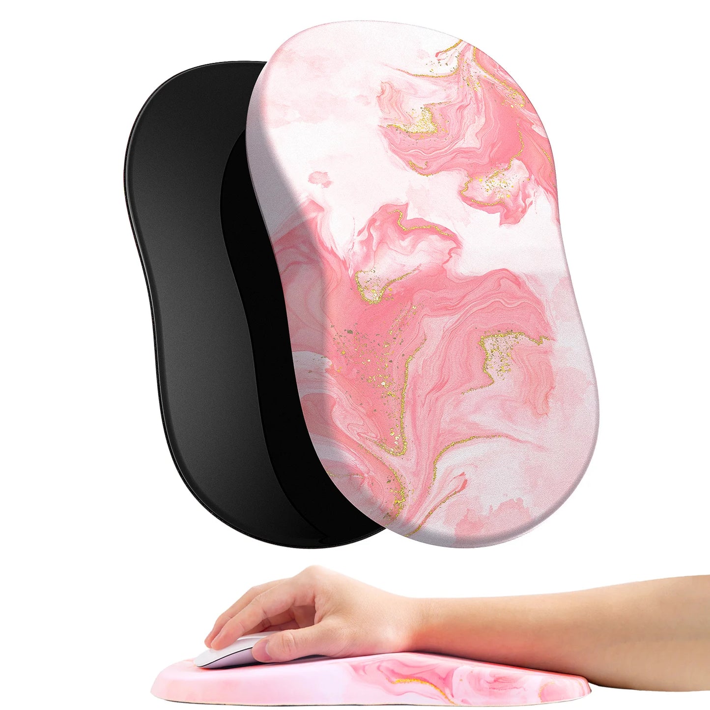 Ergonomisches Memory-Schaum-Mauspad mit Handgelenkauflage