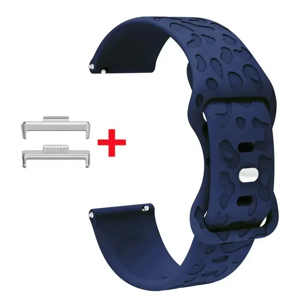 Leopard Print Silikonarmband – stylisch, flexibel - kompatibel mit Huawei Watch Fit 3/4