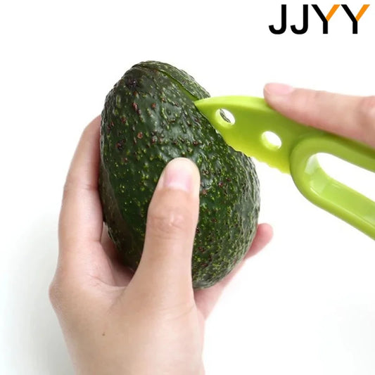 JJYY 3 in 1 Avocado Schneider Entkerner und Obstschäler Kunststoffmesser-Yabubest - Home & More