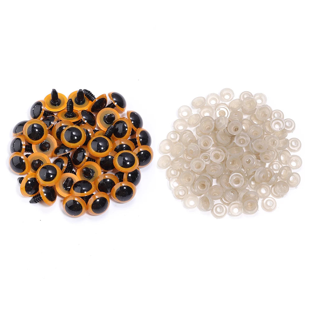 Sicherheitsaugen aus Kunststoff für DIY Puppen & Plüschtiere (8-20mm)