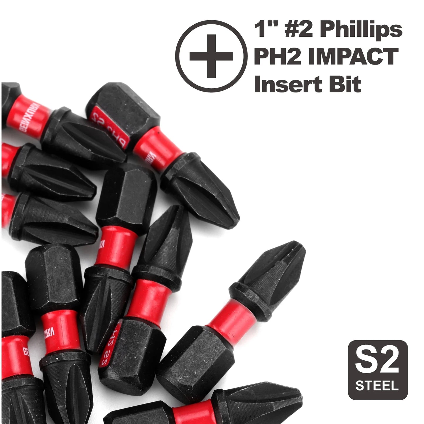 PH2 Kreuzschlitz Schlagschrauber Bit Set - Magnetisch S2 Stahl - 20+ Teile
