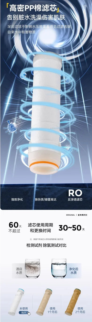 Hochdruck Duschkopf 3 Modi verstellbar mit Massagebürste Regenbrause