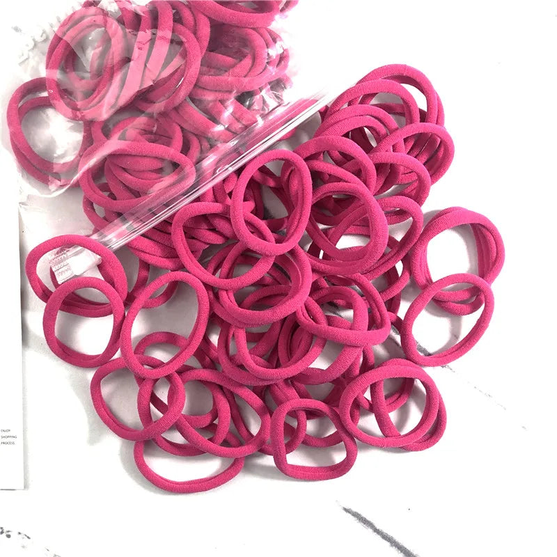 20/50 Teile/satz Haarbänder für Frauen Mädchen Grundlegende Haar Gummi Krawatten Seile 4 cm Einfache Elastische Stirnband Haar Zubehör pferdeschwanz Halter - Yabubest - Home & More