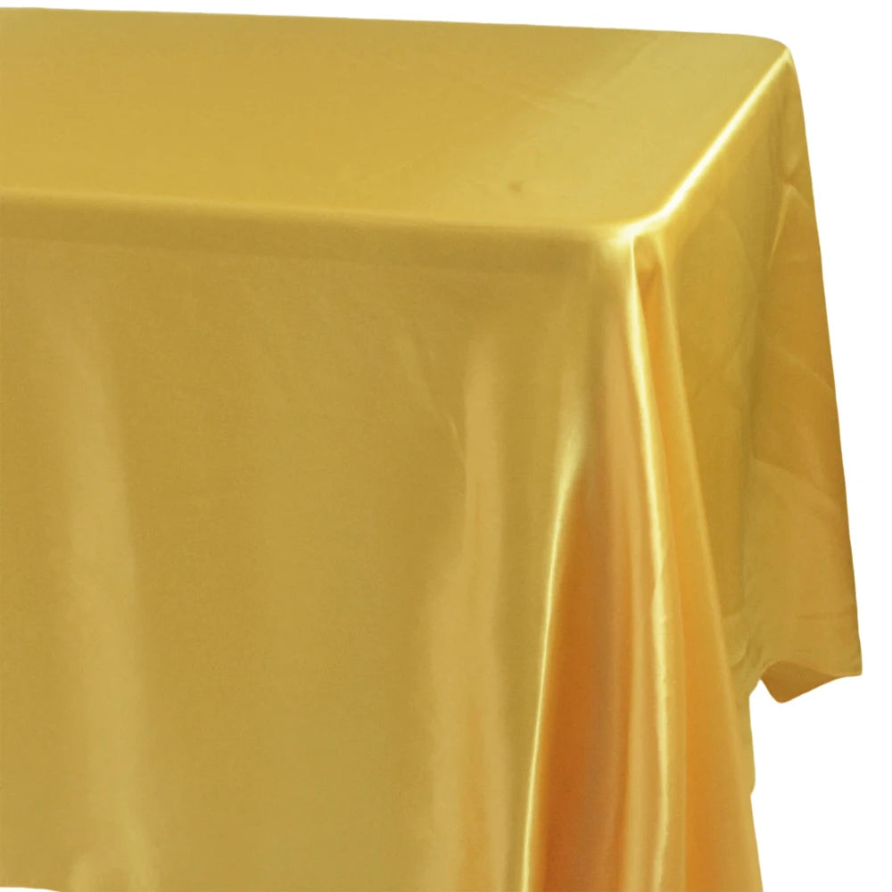 Elegante rechteckige Satintischdecke für Festlichkeiten & Zuhause