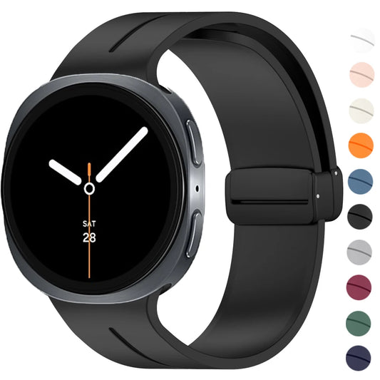 Magnetisches Silikonarmband für Samsung Galaxy Watch 40 44 46 mm Sportband