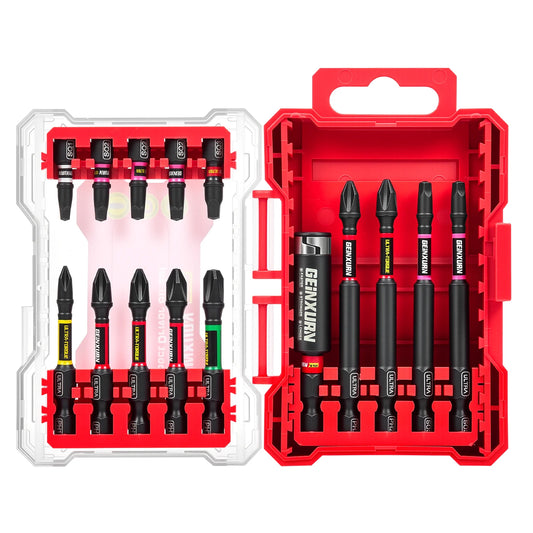 Kraftvolles Schlagschrauber Bit-Set mit hoher Torsion - Organizer-Box