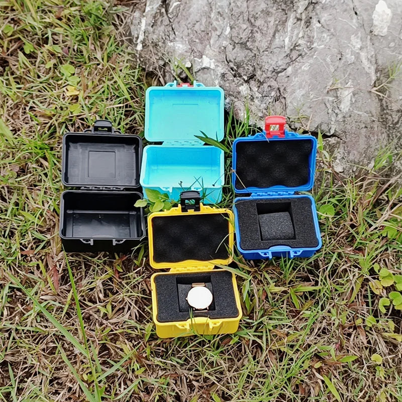 Kompakter Werkzeugkasten aus Kunststoff mit Schutzbox und Baumwolle