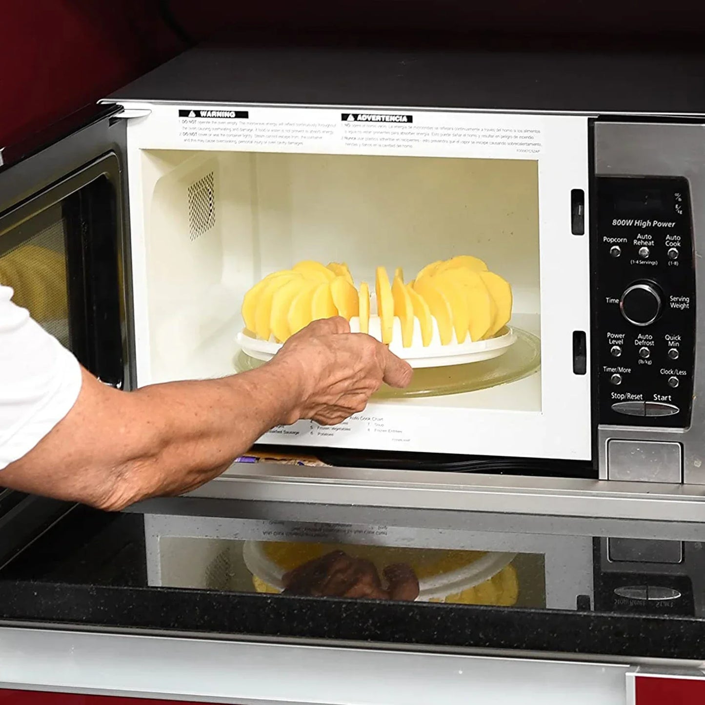 Kunststoff Chip Maker für krosse Obst- - Gemüsechips – Mikrowellen geeignet