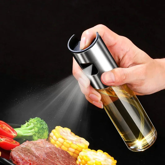 100ml Öl Sprühflasche Edelstahl - Präzises Küchenspray für Olivenöl