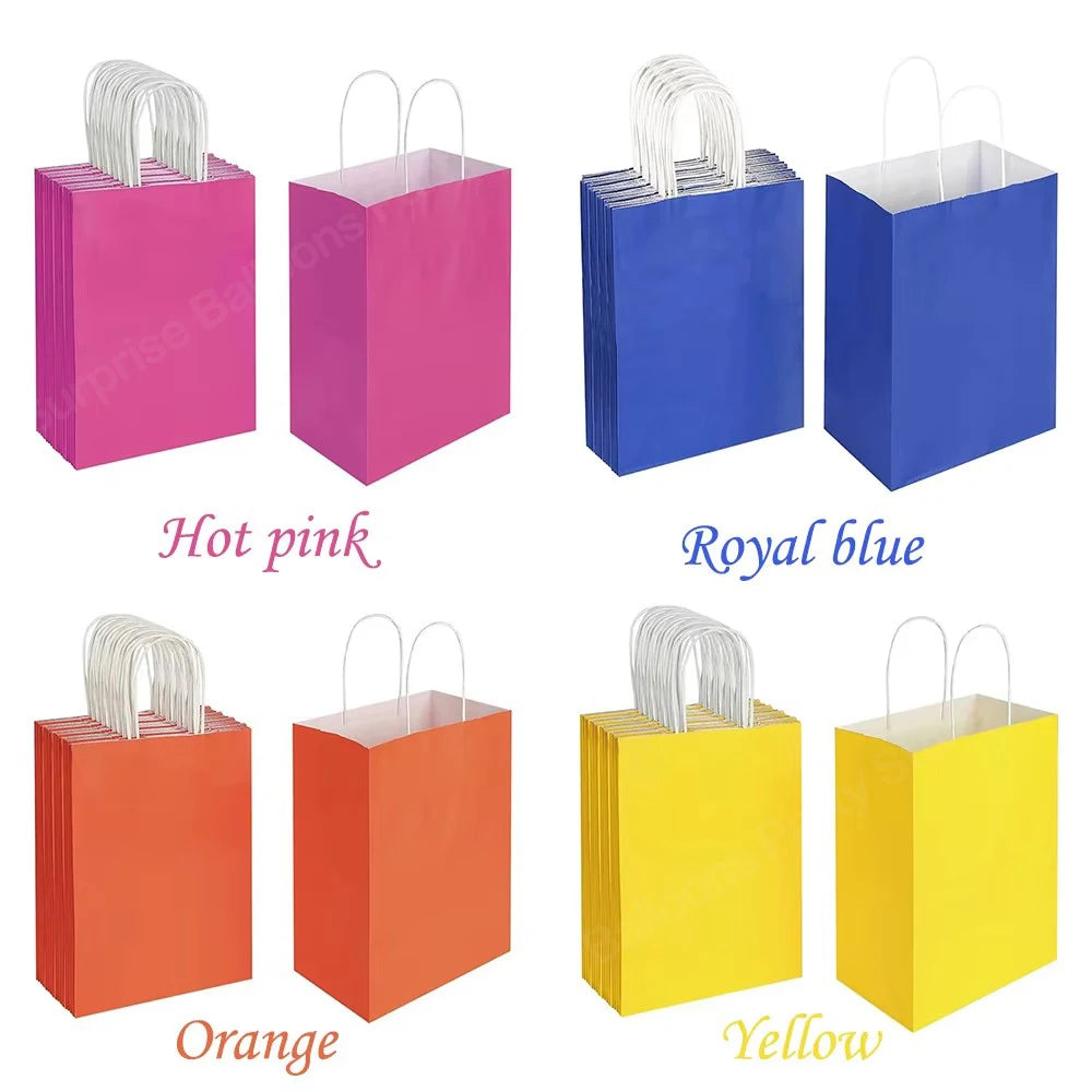 Vielseitige Kraftpapier Geschenktüten mit Griffen für Anlässe