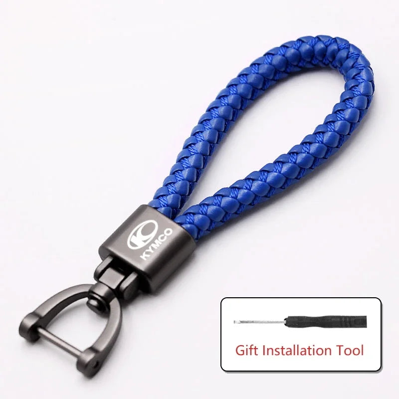 Handgewebter Schlüsselanhänger mit individuellem Logo für Scooter